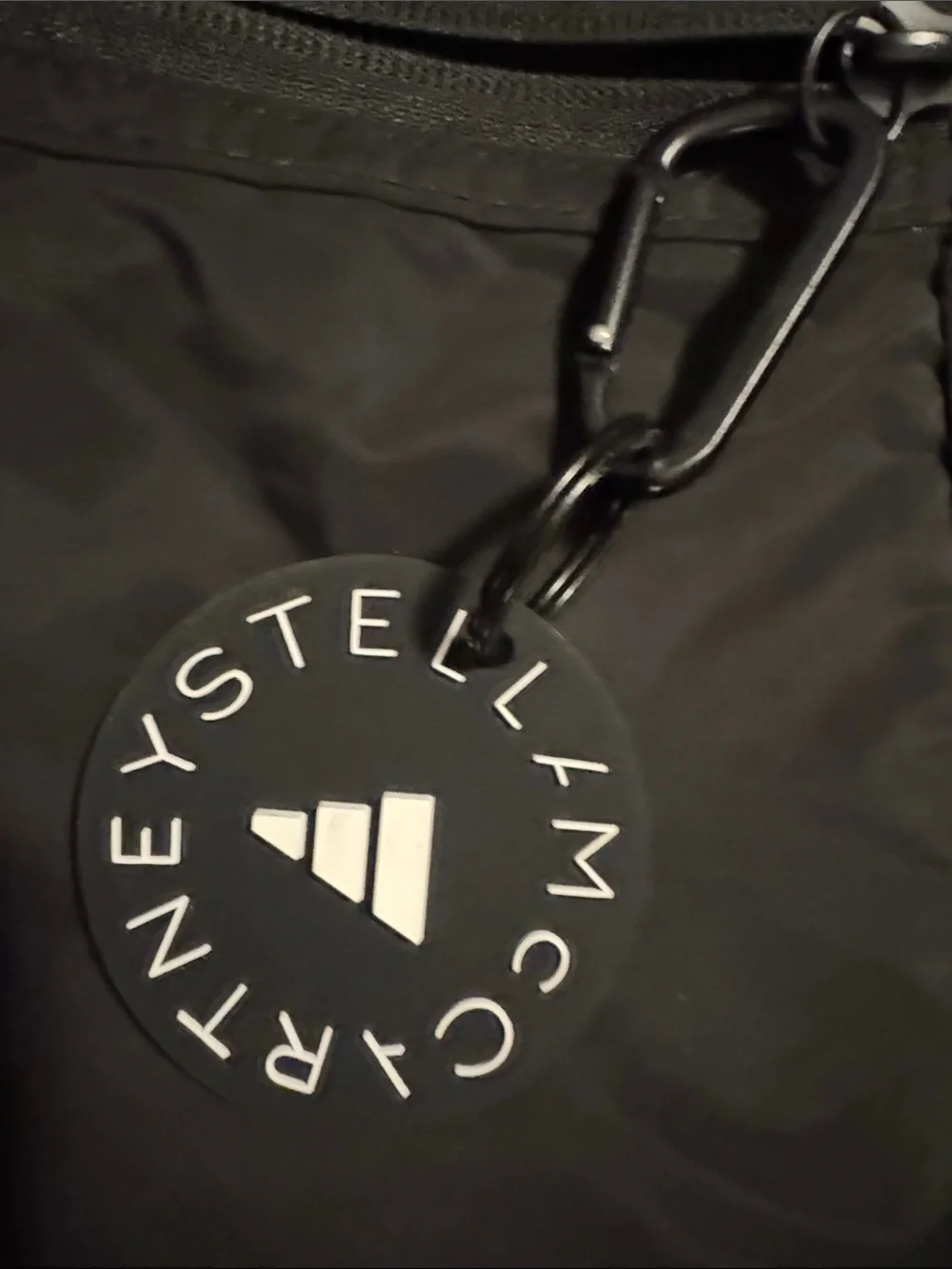 Adidas by Stella McCartney Black Nylon Duffel Tote Bag